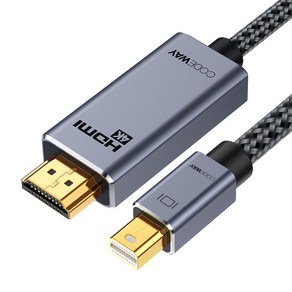 코드웨이 Mini DP to HDMI UHD 4K 60Hz 케이블, 1개, 2m