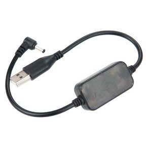 컴스마트 USB 전원 승압 케이블 5V to 12V 0.8A DC 3.5mm Male 30cm, TB075