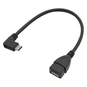 컴스 USB 3.0 A타입 F-USB 3.1 C타입 M OTG 젠더 꺽임 케이블 BT591, 1개