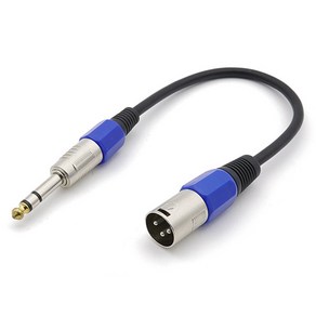 컴스 캐논 XLR M to 6.3mm 스테레오 3극 변환 케이블 BT761, 1개, 30cm