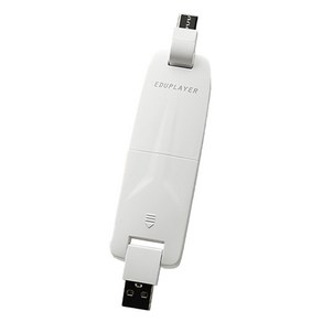 에듀플레이어 LTE라우터 휴대용 와이파이 공유기 USB-A / USB-C 듀얼젠더 윈도우 다이렉트연결 화이트, 1개, ELR24