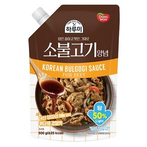 동원 하루미 소불고기 양념, 500g, 1개