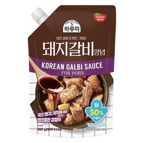 동원 하루미 돼지갈비 양념, 1개, 500g