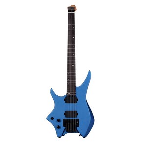 헥스 헤드리스 왼손 일렉기타, 메탈릭 일렉트릭 블루, 1개, N500L S/MEB