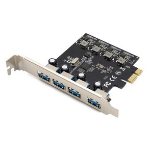 컴스 USB 3.0 PCI-expess cad 4포트 PCI-E 카드 노트북용, 1개, BT981