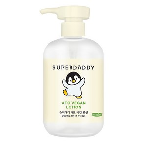 슈퍼대디 유아용 아토비건 바디로션, 300ml, 1개