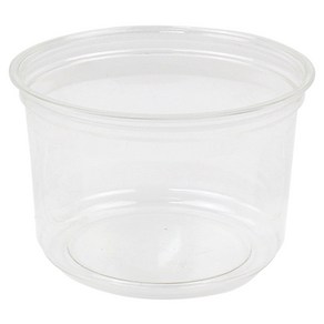 아이엔피 SK 투명원형 델리케이스 바디만 500ml 11.7 x 9.5 x 7.4 cm, 1개, 25개입