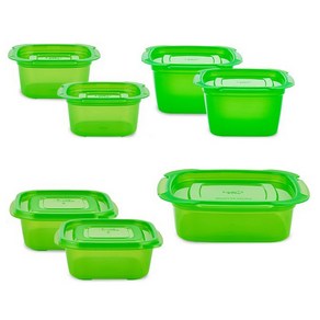 락스타 신선 밀폐용기 7종 세트, 밀폐용기 290ml 2p + 780ml 2p + 900ml 2p + 1600ml, 1세트