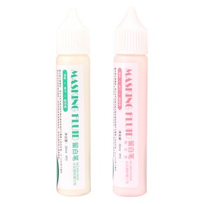 시나아트 마스킹액 펜형 수채화 보조제 화이트 30ml + 레드 30ml 세트, 1세트