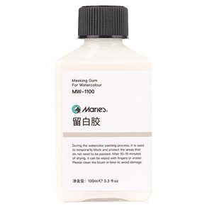 마리에스 시나아트 물감 보조제 마스킹액 MW-1100, 1개, 100ml