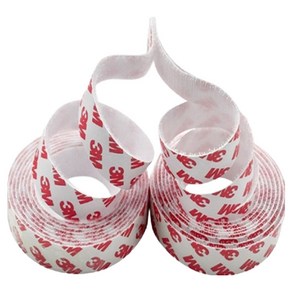 파리박사 벨크로 테이프 화이트 2cm x 2m, 2개