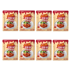아침 바로드숑 실온 보관 소스에 반한닭 맛있는 닭가슴살 양념 치킨 맛, 120g, 8개