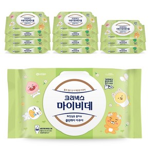 마이비데 크리넥스 클린케어 아쿠아 비데티슈 캡형, 55g, 42매, 9개