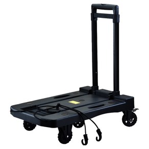 엘투리버스 타이탄 브레이크형 저소음 5개 바퀴 접이식카트 200kg 고정끈포함, 1개, 블랙