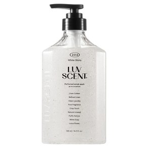 럽센트 바디스크럽 워시 화이트셔츠 린넨코튼향, 500ml, 1개