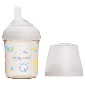 모윰 모브아 PPSU 와이드플러스 위시에디션 젖병, 화이트, 160ml, 1세트