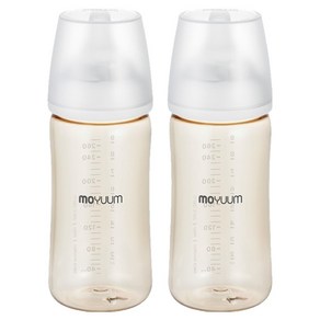 모윰 유아용 3세대 PPSU 올인원 베이직 젖병 유꼭지, 스노우, 2개, 270ml