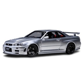 오토아트 닛산 스카이라인 니스모 R34 GT R Z TUNE 모형자동차 AA774610SI, 실버, 1개