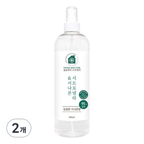 홈닥터 룸 & 에어 스프레이 시트로넬라 & 시나몬, 2개, 500ml