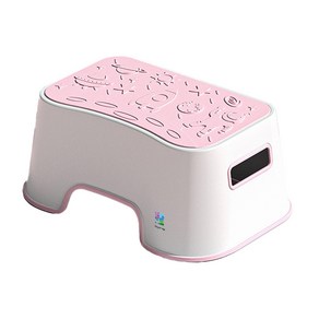 요고모지 다용도 키높이 미끄럼방지 욕실 논슬립 안전 발받침대, 오션 핑크, 1개