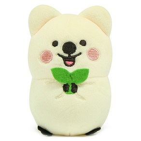 플러피 쿼카 스트레스볼 봉제인형, 10cm, 크림, 1개