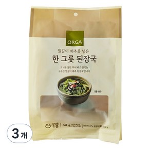 ORGA 한 그릇 된장국 5개입, 40g, 3개