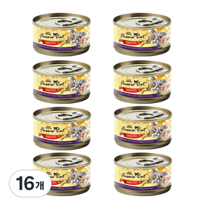 퍼시캣 슈퍼프리미엄 캣캔 치킨 + 오리 포뮬라, 80g, 16개