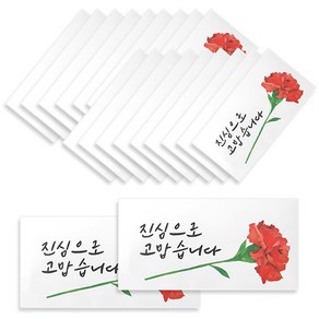 투영디자인 카네이션 용돈봉투, 진심으로 고맙습니다, 20매입