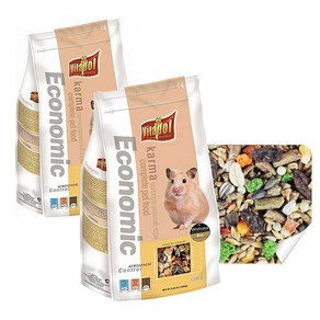 비타폴 이코노믹 햄스터 사료 ZVP-0116, 1.2kg, 2개