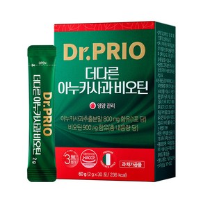 닥터프리오 더다른 아누카사과 비오틴 30p, 60g, 1개