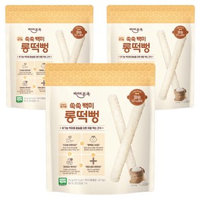 베이비본죽 쑥쑥백미 롱떡뻥, 백미, 30g, 3개