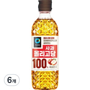 대상 청정원 사과 올리고당, 1.2kg, 6개