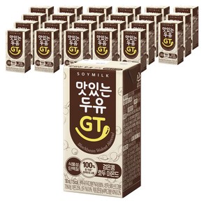 맛있는두유GT 검은콩 호두 아몬드, 190ml, 24개