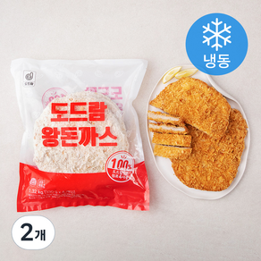 도드람한돈 왕돈까스 4개입 (냉동), 1.32kg, 2개