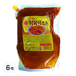 오뚜기 오쉐프 떡볶이소스 2kg, 6개