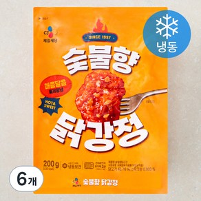 CJ제일제당 숯불향 닭강정 (냉동), 200g, 6개