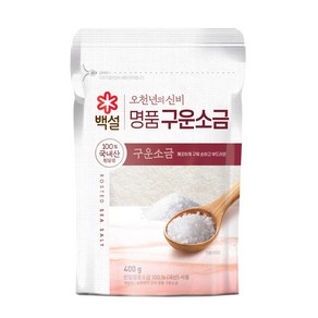 백설 천일염 구운소금, 400g, 1개