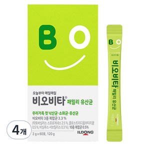 비오비타 패밀리 유산균, 60포 x 4박스, 4개, 120g