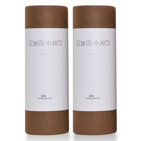 블루버킷 오늘의 수세미 60p, 2개, 브라운