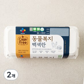 CJ프레시웨이 동물복지 인증 백색란 520g, 10구, 2개