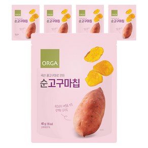 ORGA 순 고구마칩, 5개, 40g