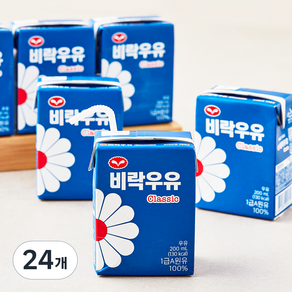 비락 클래식 우유, 24개, 200ml