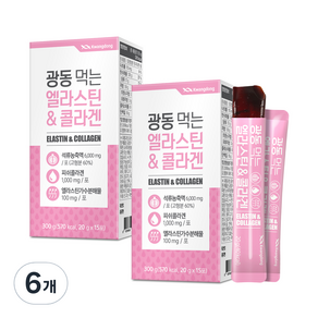 광동 먹는 엘라스틴 콜라겐 젤리 15p, 300g, 6개