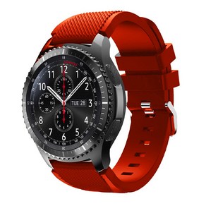 림스마트 기어S3/갤럭시 워치 46MM/G워치 W7/W100/W110 우레탄 밴드, RED, 1개