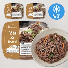 에브리쿡 양념 소불고기 (냉동), 300g, 3개