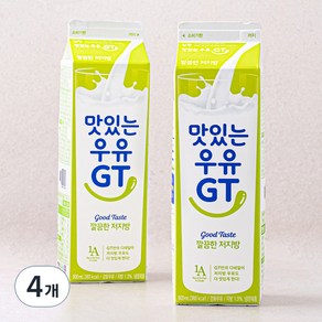 남양유업 맛있는우유GT 고소한 저지방우유, 900ml, 4개