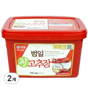 범일 찰 고추장, 3kg, 2개