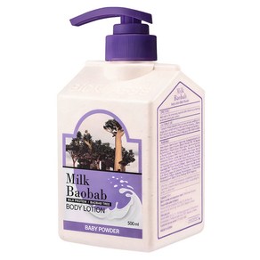 밀크바오밥 바디로션 베이비파우더향, 500ml, 1개