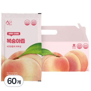 황금이네 갈아만든 복숭아즙, 100ml, 60개