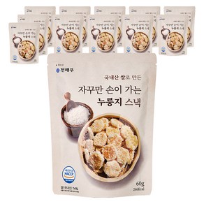 천해무 누룽지 스낵, 12개, 60g